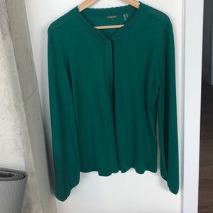 Elie Tahari green cardigan